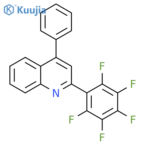 Quinoline, 2-(pentafluorophenyl)-4-phenyl- structure