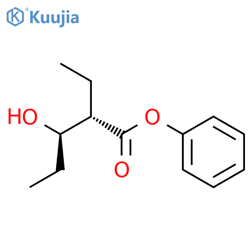 PENTANOIC ACID, 2-ETHYL-3-HYDROXY-, PHENYL ESTER, (2S,3R)- structure