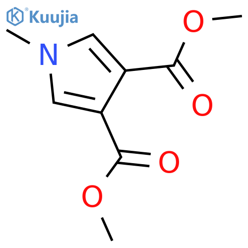 1-methyl-1H-Pyrrole-3,4-dicarboxylic acid 3,4-dimethyl ester structure