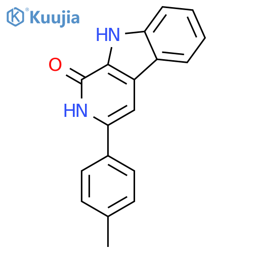 1H-Pyrido[3,4-b]indol-1-one, 2,9-dihydro-3-(4-methylphenyl)- structure
