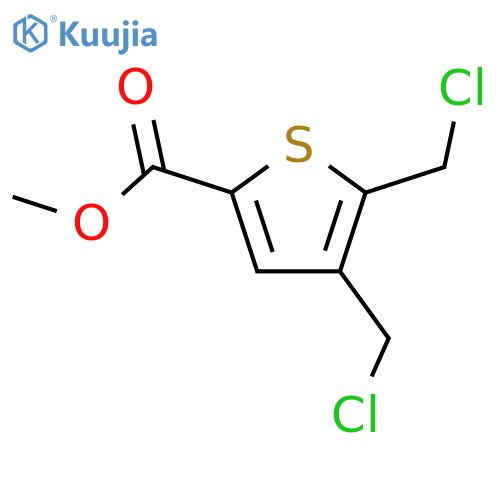 Methyl 4,5-bis(chloromethyl)thiophene-2-carboxylate structure