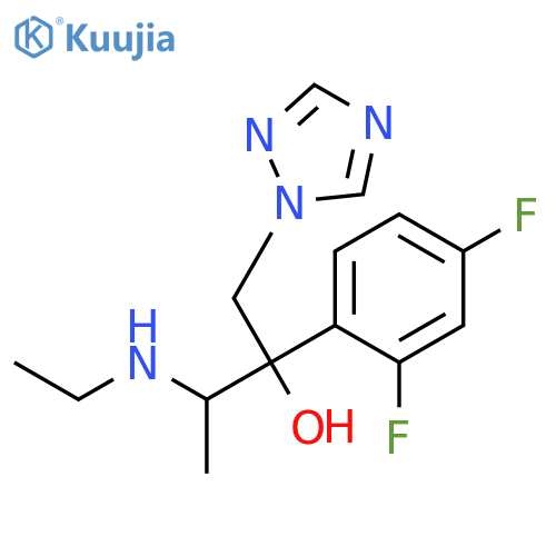 1H-1,2,4-Triazole-1-ethanol, α-(2,4-difluorophenyl)-α-[(1R)-1-(ethylamino)ethyl]-, (αR)- structure