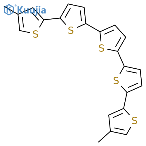 2,2':5',2'':5'',2''':5''',2''''-Quinquethiophene, 4,4''''-dimethyl- structure