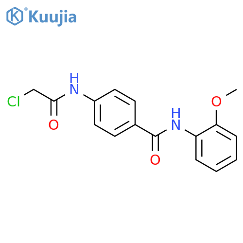 4-(2-chloroacetamido)-N-(2-methoxyphenyl)benzamide structure