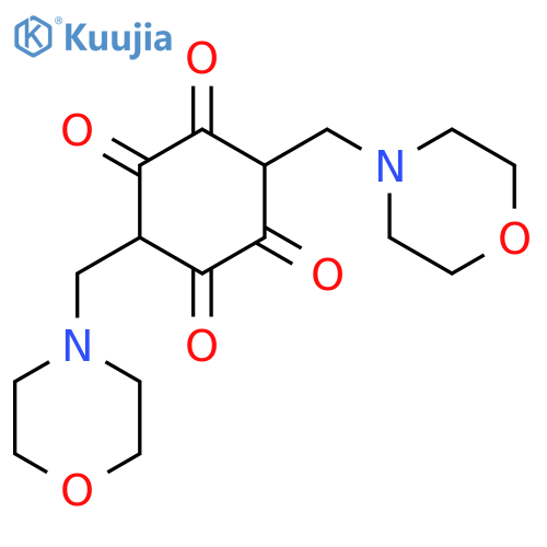 1,2,4,5-Cyclohexanetetrone, 3,6-bis(4-morpholinylmethyl)- structure