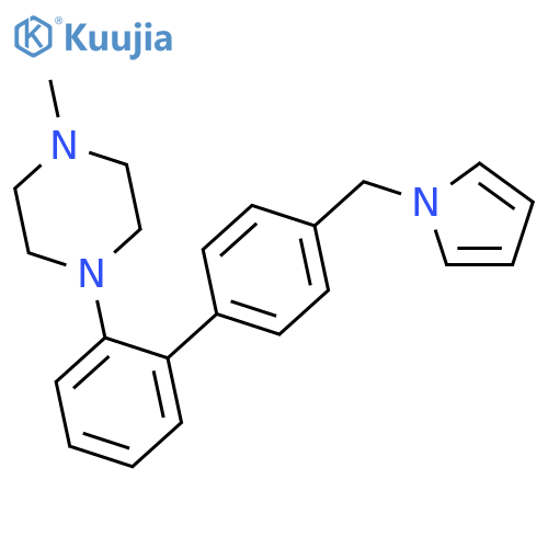 PIPERAZINE, 1-METHYL-4-[4'-(1H-PYRROL-1-YLMETHYL)[1,1'-BIPHENYL]-2-YL]- structure