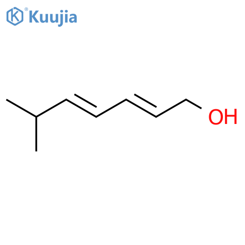 2,4-Heptadien-1-ol, 6-methyl-, (E,E)- structure