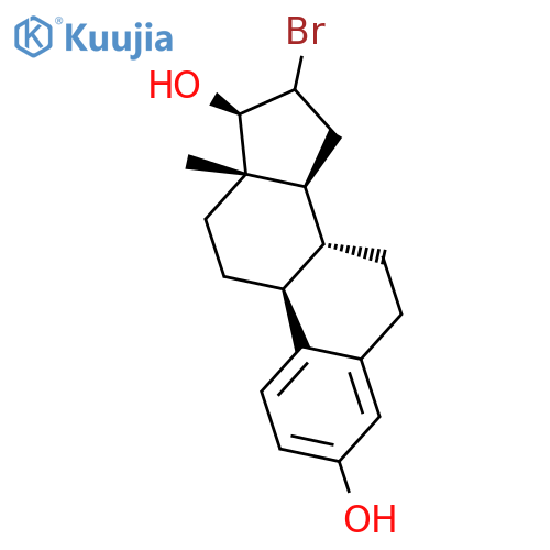 Estra-1,3,5(10)-triene-3,17-diol, 16-bromo-, (17b)- structure
