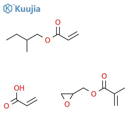 2-Propenoicacid,2-methyl-,oxiranylmethylester,polymerwith2-methylbutyl2-propenoateand2-propenoicacid structure