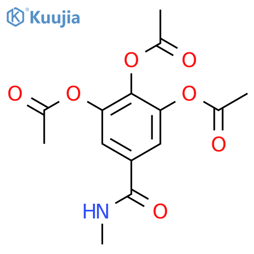 BENZAMIDE, 3,4,5-TRIS(ACETYLOXY)-N-METHYL- structure