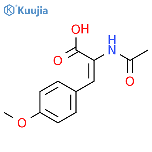 (Z)-2-Acetamido-3-(4-methoxyphenyl)acrylic acid structure