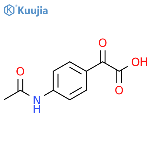 2-(4-acetamidophenyl)-2-oxoacetic acid structure