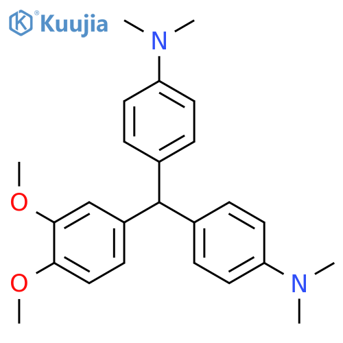 Benzenamine,4,4'-[(3,4-dimethoxyphenyl)methylene]bis[N,N-dimethyl- structure