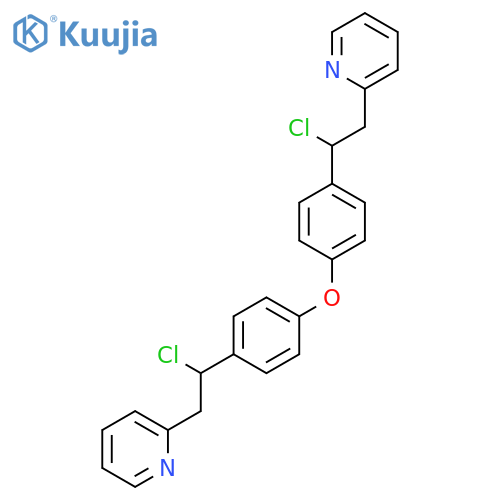 Pyridine, 2,2'-[oxybis[4,1-phenylene(2-chloro-2,1-ethanediyl)]]bis- structure