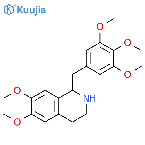 6,7-dimethoxy-1-(3,4,5-trimethoxybenzyl)-1,2,3,4-tetrahydroisoquinoline structure