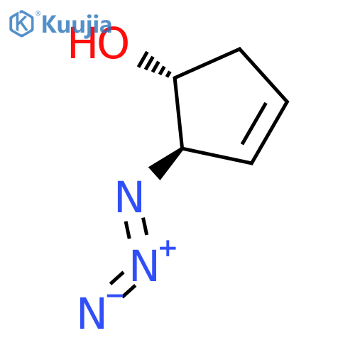 3-CYCLOPENTEN-1-OL, 2-AZIDO-, TRANS- structure