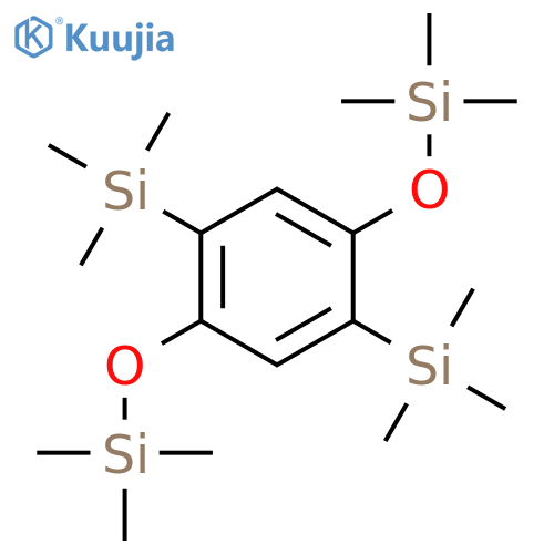 SILANE, [2,5-BIS[(TRIMETHYLSILYL)OXY]-1,4-PHENYLENE]BIS[TRIMETHYL- structure