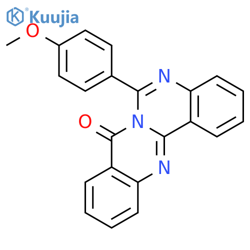 8H-QUINAZOLINO[4,3-B]QUINAZOLIN-8-ONE, 6-(4-METHOXYPHENYL)- structure