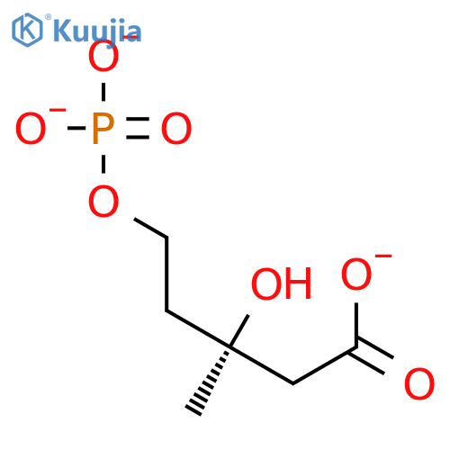 Pentanoic acid,3-hydroxy-3-methyl-5-(phosphonooxy)-, (3R)- structure
