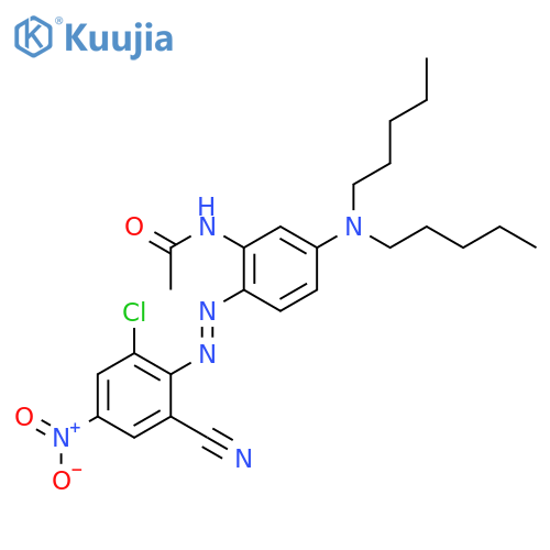 Acetamide,N-[2-[2-(2-chloro-6-cyano-4-nitrophenyl)diazenyl]-5-(dipentylamino)phenyl]- structure