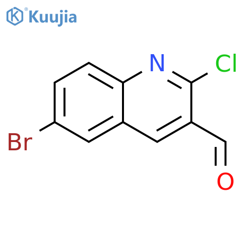 6-Bromo-2-chloroquinoline-3-carbaldehyde structure
