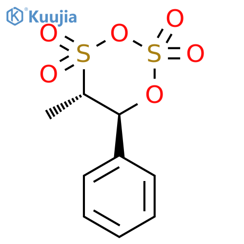1,3,2,4-Dioxadithiane, 5-methyl-6-phenyl-, 2,2,4,4-tetraoxide, trans- structure