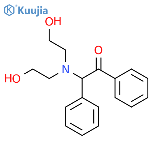 2-[bis(2-hydroxyethyl)amino]-1,2-diphenylethanone structure