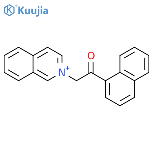 2-isoquinolin-2-ium-2-yl-1-naphthalen-1-ylethanone;bromide structure