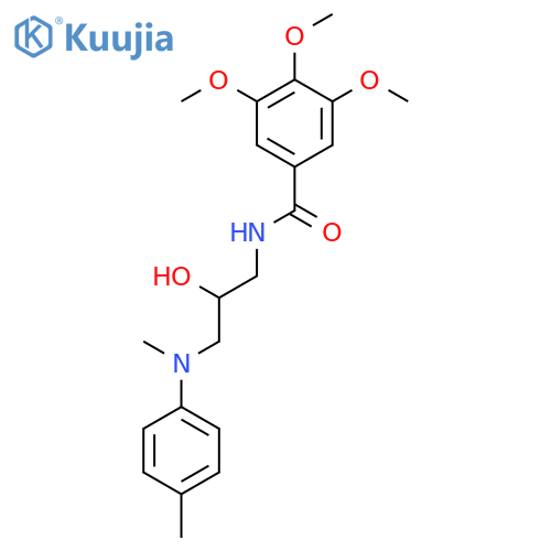 Benzamide,N-[2-hydroxy-3-[methyl(4-methylphenyl)amino]propyl]-3,4,5-trimethoxy- structure