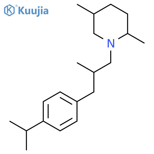 Piperidine, 2,5-dimethyl-1-[2-methyl-3-[4-(1-methylethyl)phenyl]propyl]- structure