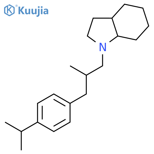 1H-Indole, octahydro-1-[2-methyl-3-[4-(1-methylethyl)phenyl]propyl]- structure