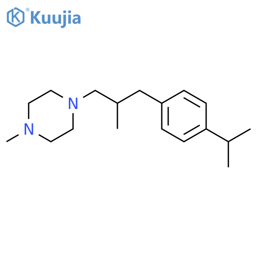 PIPERAZINE, 1-METHYL-4-[2-METHYL-3-[4-(1-METHYLETHYL)PHENYL]PROPYL]- structure