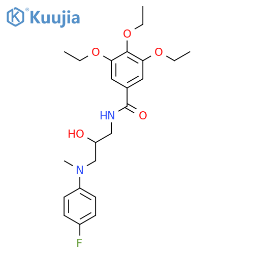 N-(3-((4-Fluorophenyl)methylamino)-2-hydroxypropyl)-3,4,5-triethoxybenzamide structure