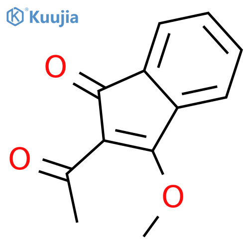 1H-Inden-1-one, 2-acetyl-3-methoxy- structure