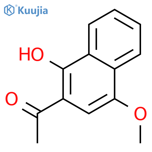 Ethanone,1-(1-hydroxy-4-methoxy-2-naphthalenyl)- structure