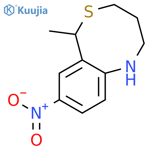 2H-5,1-Benzothiazocine, 1,3,4,6-tetrahydro-6-methyl-8-nitro- structure