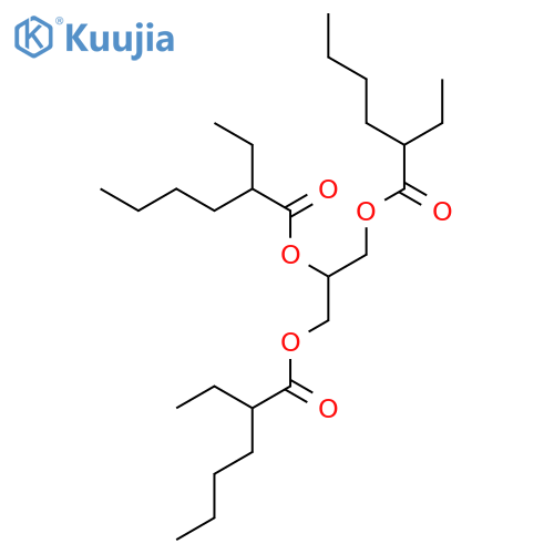 Glyceryl tri(2-ethylhexanoate) structure