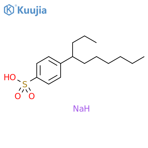Benzenesulfonic acid, 4-(1-propylheptyl)-, sodium salt structure