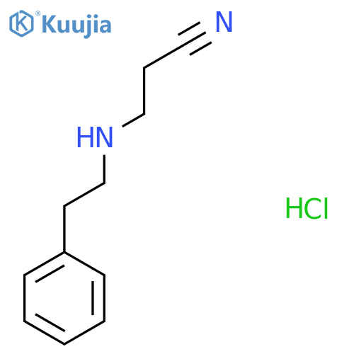 3-Phenethylamino-propionitrile hydrochloride structure