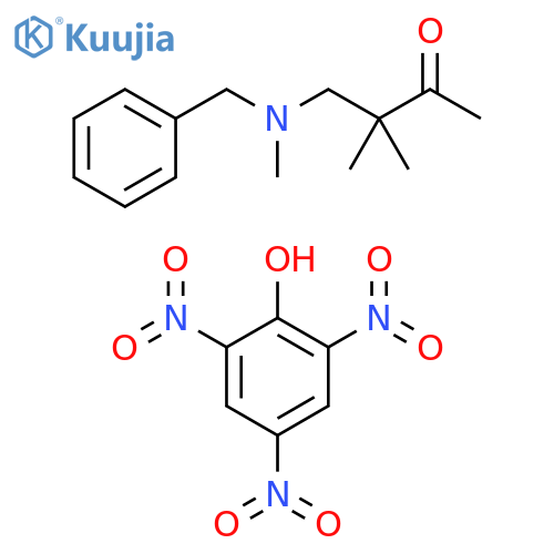 2-Butanone, 3,3-dimethyl-4-[methyl(phenylmethyl)amino]-, compd. with 2,4,6-trinitrophenol (1:1) (9CI) structure