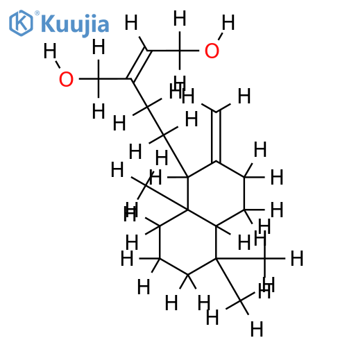 labda-8(20),13-diene-15,16-diol structure