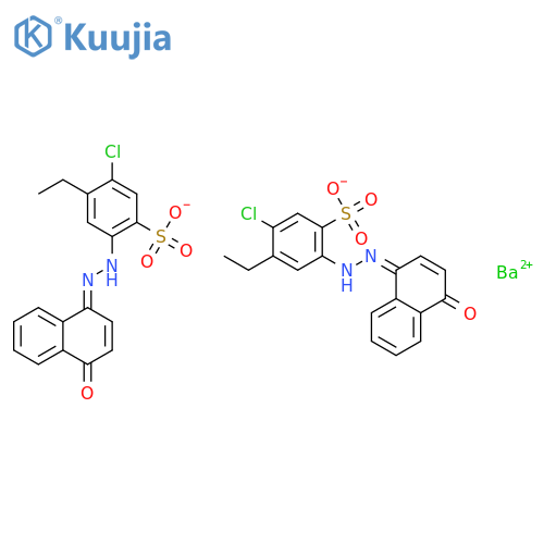 Benzenesulfonic acid,5-chloro-4-ethyl-2-[2-(4-hydroxy-1-naphthalenyl)diazenyl]-, barium salt (2:1) structure