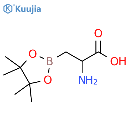 1,3,2-Dioxaborolane-2-propanoic acid, α-amino-4,4,5,5-tetramethyl- structure