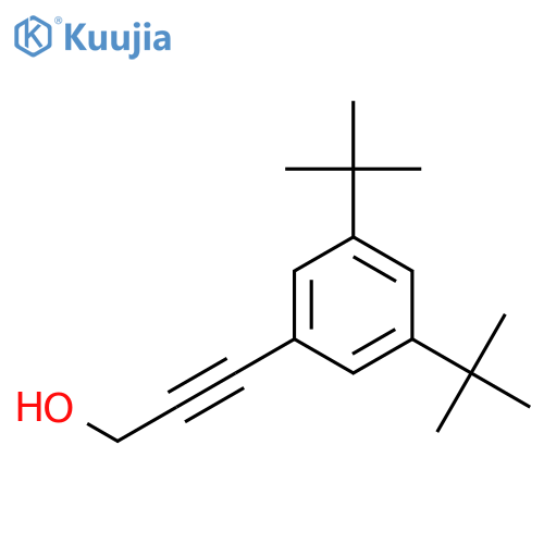 2-PROPYN-1-OL, 3-[3,5-BIS(1,1-DIMETHYLETHYL)PHENYL]- structure