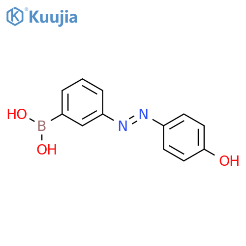 Boronic acid, [3-[(4-hydroxyphenyl)azo]phenyl]- structure