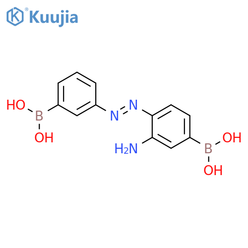 Boronic acid, [3-[(2-amino-4-boronophenyl)azo]phenyl]- structure