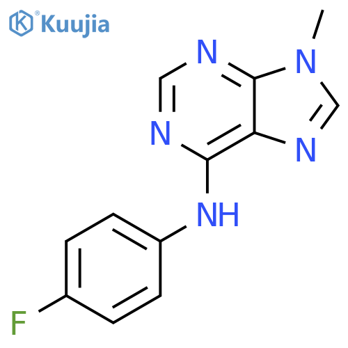 9H-Purin-6-amine, N-(4-fluorophenyl)-9-methyl- structure