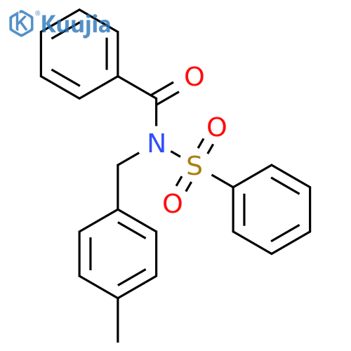 BENZAMIDE, N-[(4-METHYLPHENYL)METHYL]-N-(PHENYLSULFONYL)- structure