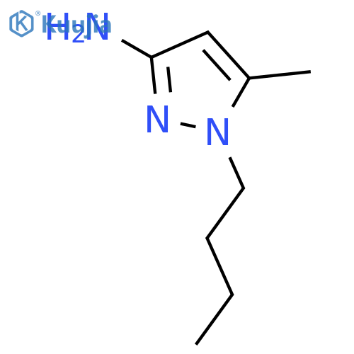 1-Butyl-5-methyl-1H-pyrazol-3-ylamine structure