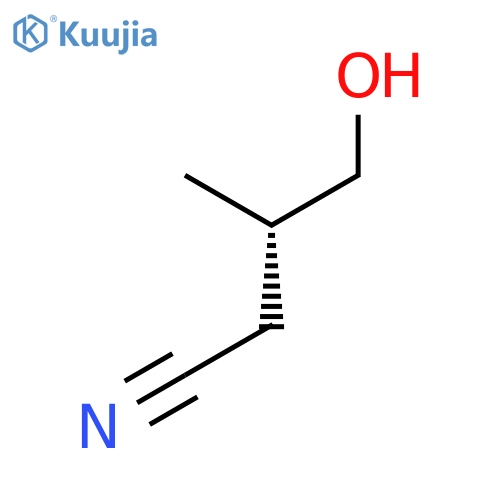Butanenitrile, 4-hydroxy-3-methyl-, (3S)- structure